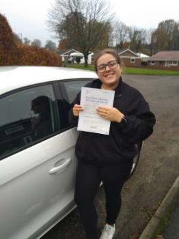 Huge congratulations go to Aimee, who passed her driving test today with only 3 driver faults.<br />
It´s been an absolute pleasure taking you for lessons, enjoy your independence and stay safe 👏👏
