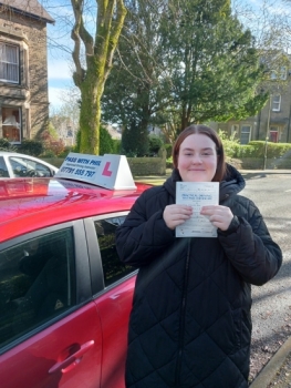 Tears of joy this morning for Aisling as she passed her driving test with just 2 driving faults. Massive congratulations to you as you finally overcame those nerves, I knew you´d do it.<br />
It´s been an absolute pleasure taking you for lessons, enjoy your independence and stay safe 👏👏👏👏