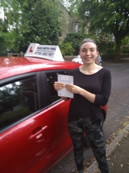 Massive congratulations go to Becky, who passed her driving test today in Buxton with just 4 driver faults. You never gave up, kept working hard and it´s all paid off.<br />
It´s been an absolute pleasure taking you for lessons, enjoy your independence and stay safe.