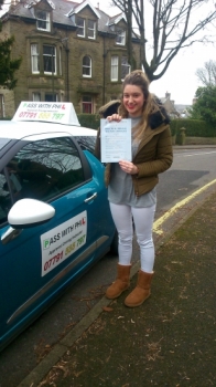 Huge congratulations go to Beth who passed her driving test today in Buxton and with only 5 minor faults A great drive and fully deserved well done Itacute;s been great meeting you and helping you achieve your goal Enjoy your independence and stay safe All the best Beth take care