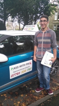 Huge congratulations to Danny after passing his driving test today in Buxton8th October and with only 3 driver faults Itacute;s been a pleasure taking you for lessons and helping you achieve your goal Enjoy your independence and stay safe