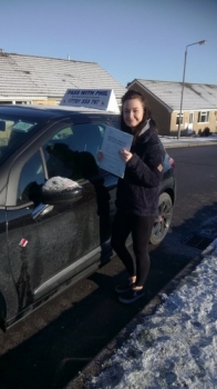 Well after a couple of cancellations due to bad weather Grace finally took her test in Buxton this morning and nailed it with only 4 driver faults Congratulations Grace well done Grace also had a bit of time out due to a bad illness so all the more satisfying to have come out with a great pass<br />
<br />
Itacute;s been an absolute pleasure taking you for lessons Enjoy your independence and stay saf