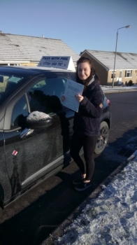 Well after a couple of cancellations due to bad weather Grace finally took her test in Buxton this morning and nailed it with only 4 driver faults Congratulations Grace well done Grace also had a bit of time out due to a bad illness so all the more satisfying to have come out with a great pass<br />
<br />
Itacute;s been an absolute pleasure taking you for lessons Enjoy your independence and stay saf