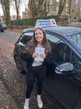 Yayyyyy<br />
Huge congratulations go to Izzy, who passed her test this morning in Buxton at the 1st attempt. She joins my exclusive club of passing both theory and driving test 1st time.<br />
Its been an absolute pleasure taking you for lessons, enjoy your independence and stay safe 👏👏👏👏
