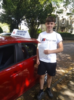 Huge congratulations go to James, who passed his driving test today in Buxton and with only 4 driver faults. Well done James, great effort. Its been an absolute pleasure taking you for lessons. Enjoy your independence and stay safe