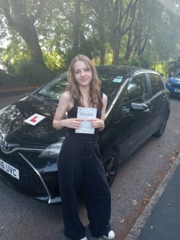 Huge congratulations go to Jenna who passed her driving test today at the first attempt and with only 1 driver fault. Outstanding Jenna, well done.<br />
It&acute;s been an absolute pleasure taking you for lessons, enjoy your independence and stay safe 🙏👏👏👏