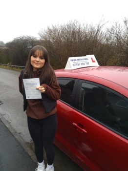 Huge congratulations go to Katie G, who passed her driving test today in Buxton. A great early birthday present, well done you.<br />
It´s been an absolute pleasure taking you for lessons, enjoy your independence and stay safe 👏👏👏👏