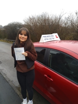 Huge congratulations go to Katie G, who passed her driving test today in Buxton. A great early birthday present, well done you.<br />
It´s been an absolute pleasure taking you for lessons, enjoy your independence and stay safe 👏👏👏👏