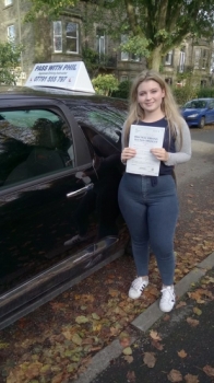 Huge congratulations to Katie who passed her driving test today in Buxton 6th November A well controlled and safe drive well done Itacute;s been an absolute pleasure taking you for lessons and helping you achieve your goal Enjoy your independence and freedom in your new car and stay safe