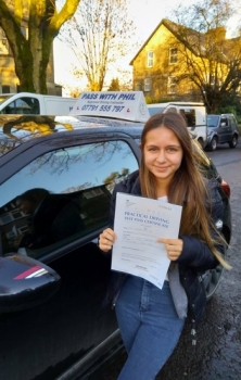 Huge congratulations go to Lauren who passed her driving test today in Buxton with only a few driver faults. So proud of you in the way you have overcome those nerves and what a great drive today, well done you.<br />
Hopefully see you soon for some extra practice, enjoy your independence and stay safe.