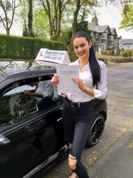 Massive well done to Lucy, who passed her driving test today in Buxton at the first attempt and with only 5 driver faults. Lucy joins the exclusive club of passing both theory and driving tests first time. It´s been an absolute pleasure taking you for lessons, enjoy your independence and stay safe 😊