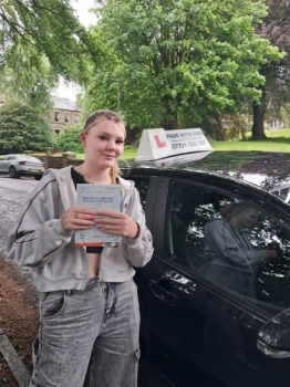 Huge congratulations go to Mia who passed her test today in Buxton at the 1st attempt and with only 3 driver faults. She joins my exclusive club of passing both theory and driving test 1st time. <br />
Its been an absolute pleasure taking you for lessons, enjoy your independence and stay safe 👏👏👏👏