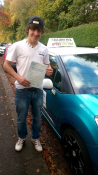 Massive congratulations to Nathan who passed his driving test today in Buxton at the first attempt and with only 4 minor faults He joins that exclusive club of passing both theory and driving test first time Great drive today well done Its been great teaching and weve had a great laugh along the way Enjoy your independence and stay safe Thanks again for choosing Pass With Phil Driving Scho