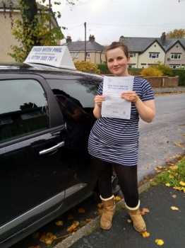 Well what an incredible journey!<br />
Huge congratulations go to Payge, who this morning passed her driving test in Buxton with just a few driver faults, an achievement made even more satisfying in that Payge is deaf. She failed her first test just 2 weeks before giving birth to her second child, had a break, then came back and nailed it today. I am so proud of how hard she has worked and how she has 