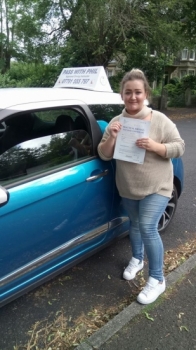 Another first time pass for Toni in Buxton this morning You held your nerve and nailed it congratulations You join the exclusive club of passing both theory and driving test first time Itacute;s been an absolute pleasure taking you for lessons and helping you achieve your goal<br />
<br />
Enjoy your independence and stay safe