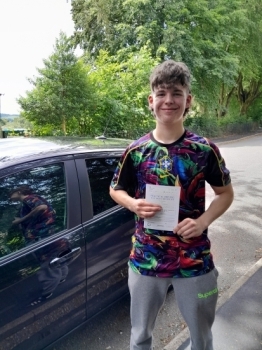 Huge congratulations go to Anton who passed his test today at the 1sr attempt and with only 1 driver fault. He joins my exclusive club of passing both Theory test and driving test 1st time. Proud to say that I&acute;ve taught all 3 brothers and they all passed 1st time.<br />
It&acute;s been an absolute pleasure taking you for lessons. Enjoy your independence and stay safe