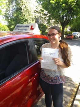Huge congratulations go to Alice who passed her test today at the first attempt and with only 3 driver faults. Alice should have taken her test in March 2020 and has had 4 cancellations due to the pandemic, so the pressure was on and she handled it perfectly. She joins my exclusive club of passing both theory and driving tests first time. It´s been an absolute pleasure taking you for lessons