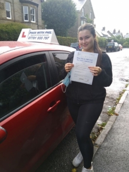 Huge congratulations go to Miah, who as a key worker, passed her driving test this morning in Buxton at the first attempt and with only 1 driver fault. It´s been an absolute pleasure taking you for lessons, enjoy your independence and stay safe