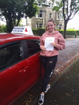 Out with the green and in with the pink 😊. Huge congratulations go to Olivia on pass her driving test today in Buxton and with only 3 driver faults. It´s  been an absolute pleasure taking you for lessons, enjoy your independence and stay safe, 👍